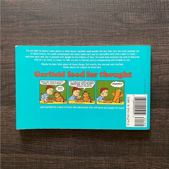 ⚡️FINAL SALE!!⚡️Garfield Food for Thought Comic Book Copyright 1987 - Picture 4 of 4